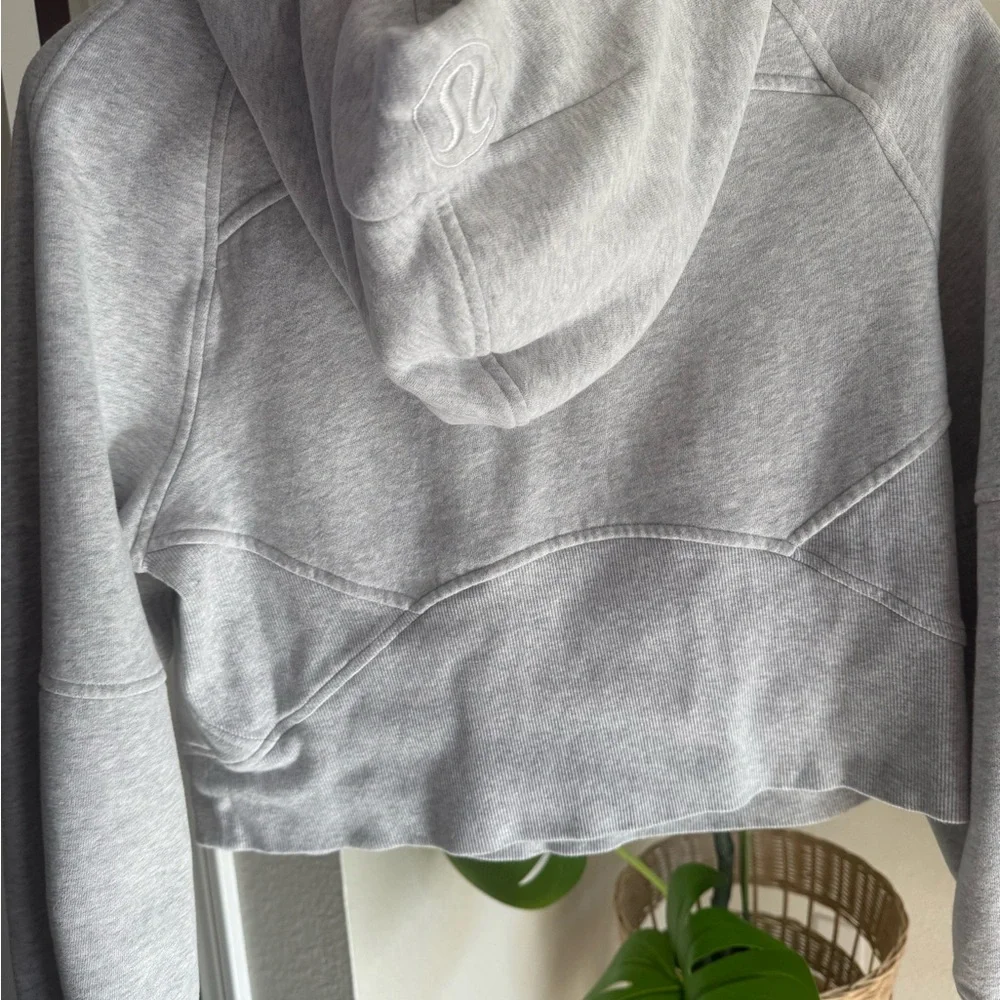 Lululemon Scuba Hoodie Light Gray Women's Half-Zip Hoodie - Picture 3 of 8
